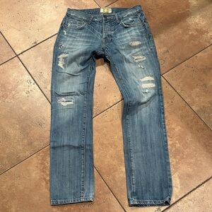Men's Distressed Denim Jeans